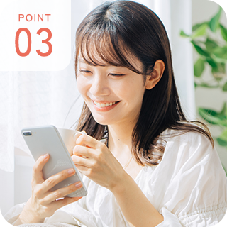 POINT 03 24時間WEB予約対応